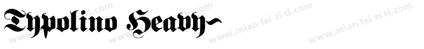 Typolino Heavy字体转换